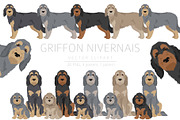 Griffon Nivernais dog clip art, a Background Graphic by pet design shop (Thumbnail 1 of 6)