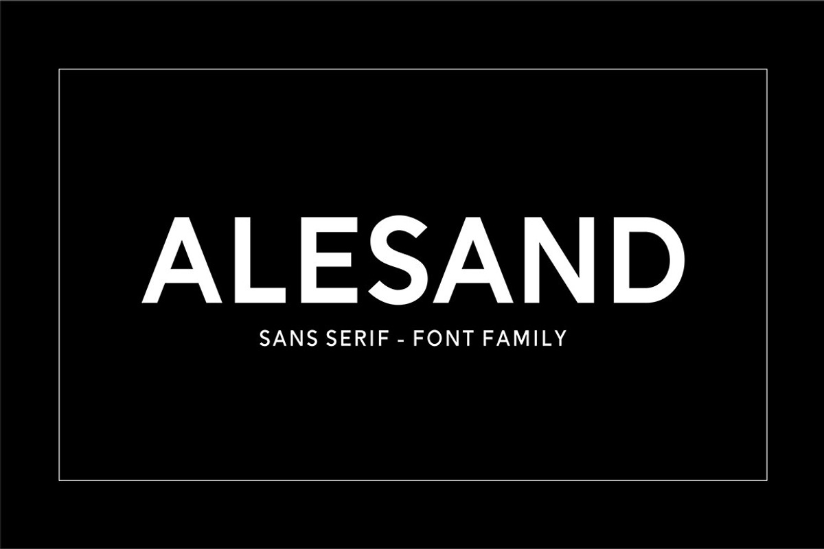 Alesand (7 Fonts) preview 8