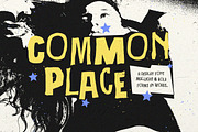 Common Place Zine Paper Display Font, a Handwritten Font by Letterhend Studio (Thumbnail 1 of 10)