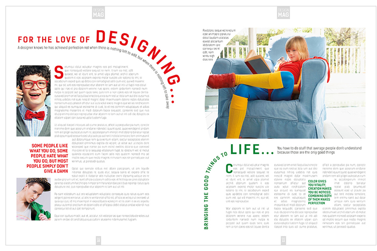Magazine Template InDesign 08, a Magazine Template by Love Graphic Design (Photo 14 of 29)