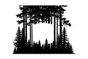 Forest Frame Silhouette SVG Bundle, an Illustration by jahid234 (Thumbnail 40 of 51)