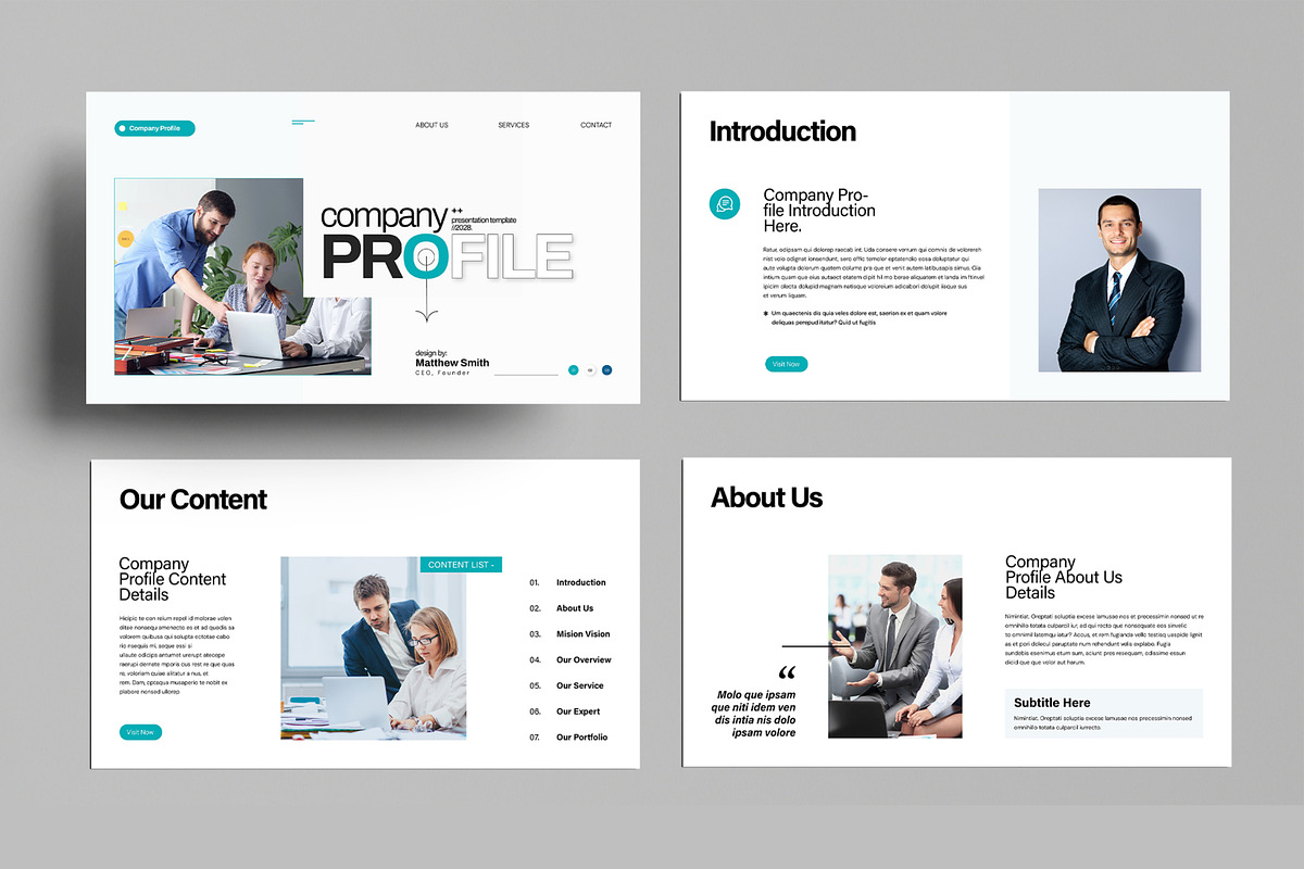 Company Profile Presentation design, a Presentation Template by MightyDesign (Photo 2 of 8)