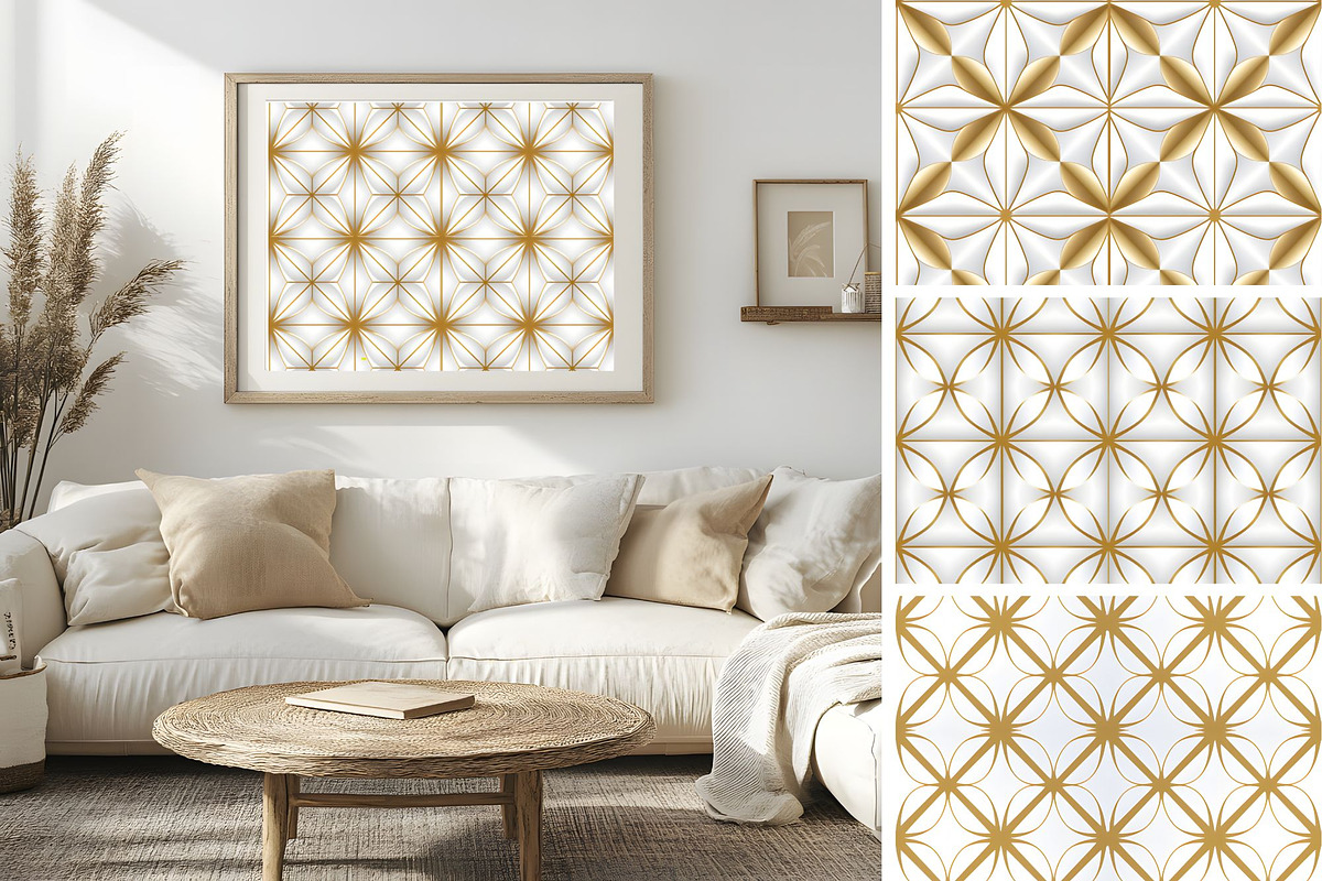 Lux Gold Geometrics seamless pattern, a Pattern Graphic by ARTOZEN DIGITAL (Photo 7 of 10)