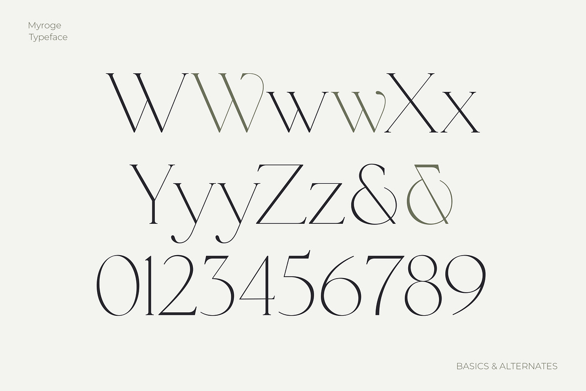 MYROGE elegant & stylish serif, a Serif Font by CarmineType (Photo 13 of 18)