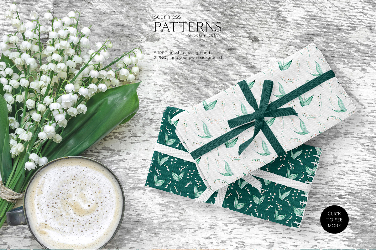 Lily of the Valley Watercolor Floral, an Illustration by Olga Koelsch (Photo 5 of 6)