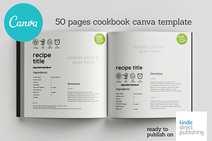 50 Pages Canva Salads Book Template