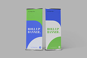 Roll Up Banner Mockup, an Advertising Mockup by Pikachudesign (Thumbnail 2 of 5)