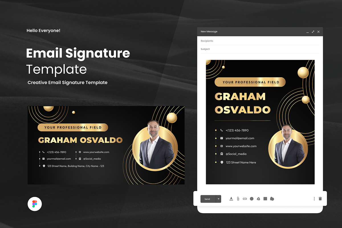 Hotel Luxury - Email Signature, a Templates & Theme by SquidPixey (Photo 1 of 4)