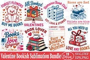 Valentine Bookish Hand-Drawn Svg Bun, an Object Graphic by DollarSmart (Thumbnail 1 of 4)