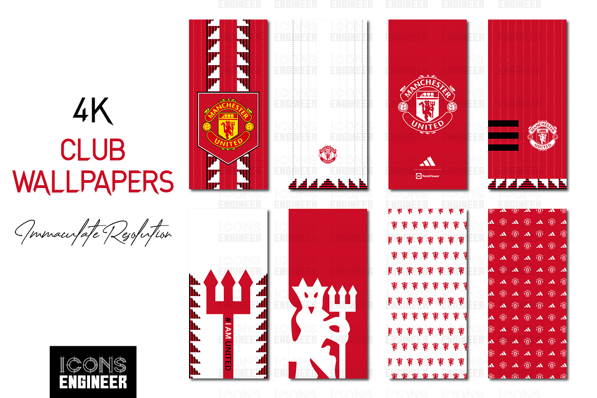 Man United Theme Pack Home Kit, an Icon by IconsEngineer