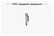 Writing Tools and Pen Icons Set, an Outline Icon by Designfour (Thumbnail 4 of 7)