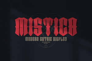 Mistica, a Blackletter Font by Linecreative