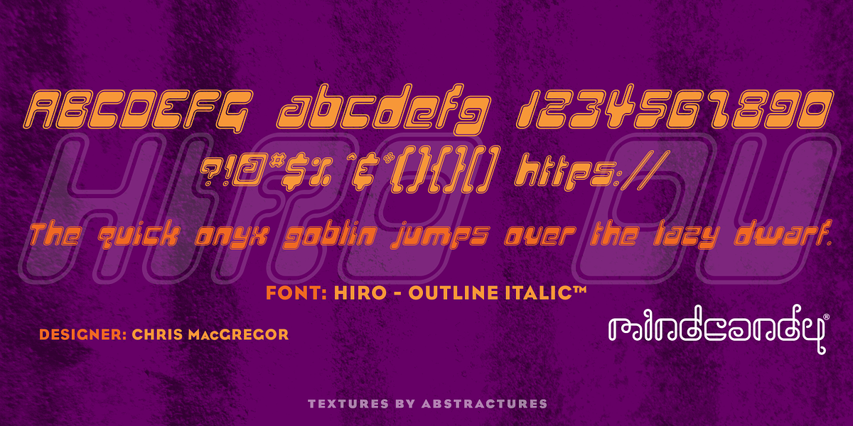 Hiro™, a Font by MINDCANDY (Photo 4 of 6)