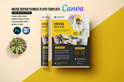 House Repair Service Flyer Template, a Flyer Template by retrographix (Thumbnail 1 of 4)