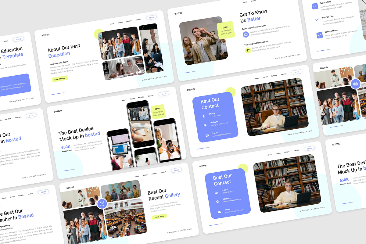Education Presentation PowerPoint, a Presentation Template by Annora Studio (Photo 2 of 5)
