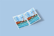 Postage Stamp Mockups Collection, a Flyer Template by Compositing Studio (Thumbnail 13 of 22)