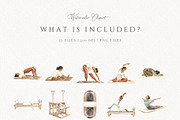 Pilates Reformer Wellness Studio Png, a Sport Illustration by Invite to Clipart (Thumbnail 4 of 8)