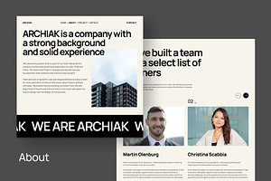 Architecture Website UI KIT Template