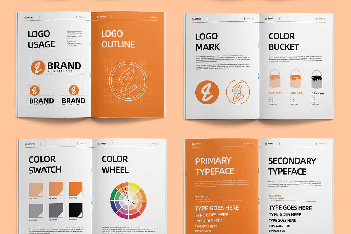 Brand Guidebook Layout, a Brochure Template by ContestDesign (Photo 4 of 4)