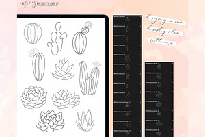 Procreate Cacti And Succulent Set