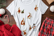 Christmas Peter Rabbit Clipart Set, an Illustration by AlenaVlasko stock Market (Thumbnail 5 of 8)