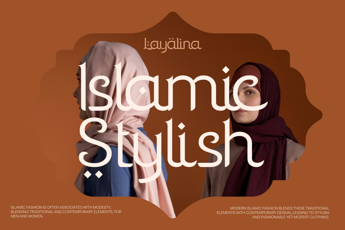 Layalina Islamic Display Font, a Font by Vadovastd (Photo 5 of 7)