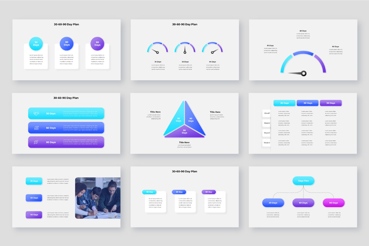 30-60-90 Day Plan Presentation, a Presentation Template by Abert (Photo 11 of 12)