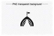 Camping Tent Icons, a Solid Icon by Designfour (Thumbnail 4 of 7)