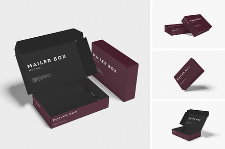 Mailer Box Mockup, a Packaging Mockup by xavier_studio