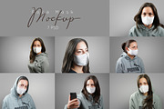 Face Mask Mockup v2, a Household Mockup by 2dsight (Thumbnail 8 of 8)
