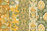 Batik Style Yellow Green Papers, a Texture Graphic by Maishop (Thumbnail 2 of 4)