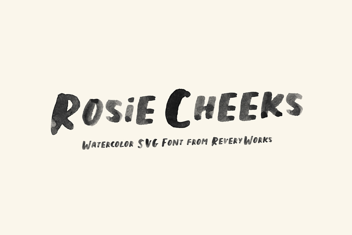 Rosie Cheeks Font - SVG & Regular, a Handwritten Font by ReveryWorks (Photo 1 of 10)