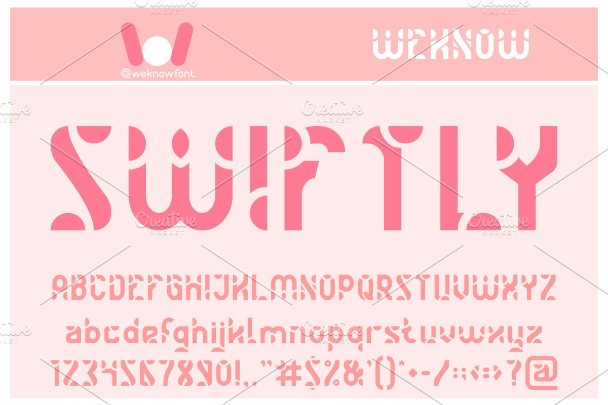 Swiftly font, a Font by weknow (Photo 1 of 5)