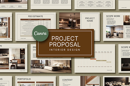 Interior Design Proposal Template, a Presentation Template by SKY CREATION