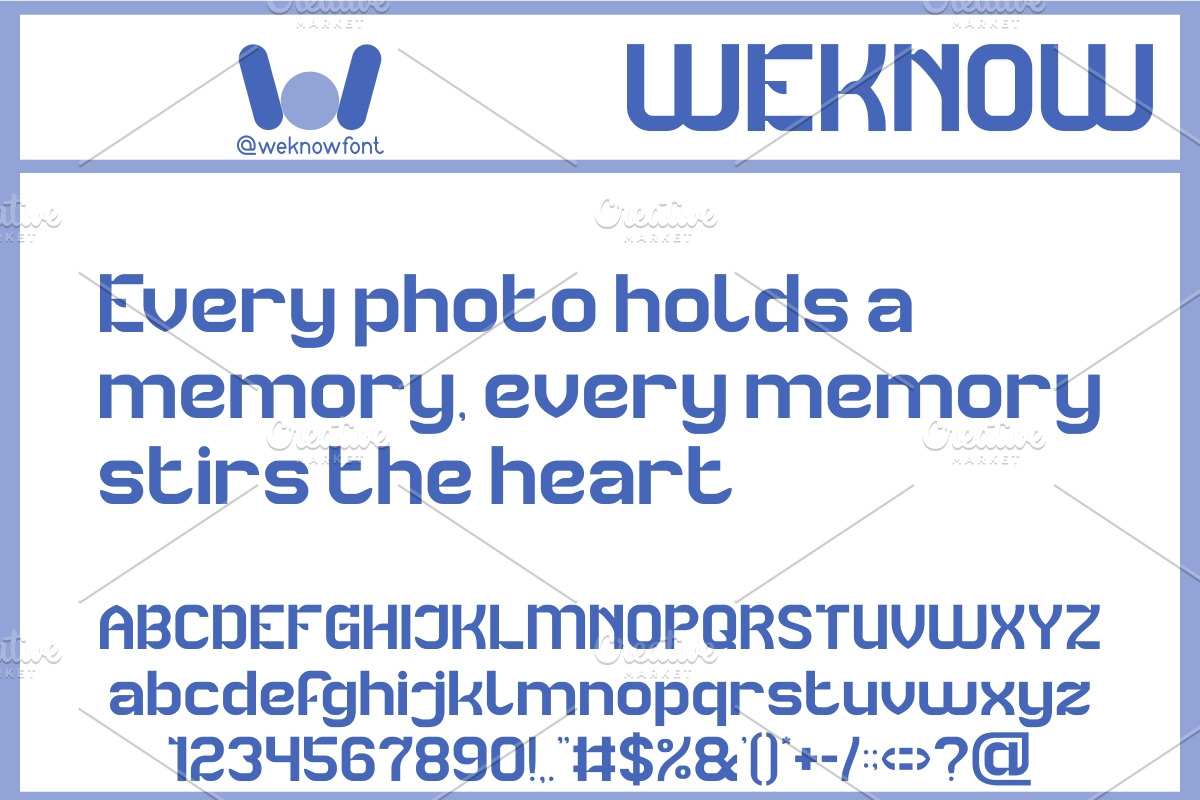 Slide Show font, a Sans Serif Font by weknow (Photo 2 of 8)