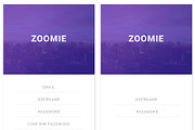 Zoomie - Social Media Adobe XD App, an UI Kit Template by themelove (Thumbnail 2 of 9)