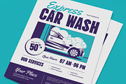 Express Car Wash Flyer, a Flyer Template by graphicook (Thumbnail 2 of 3)