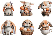 Watercolor Cute Purple Bunny Clipart, an Illustration by Sublimation Artist (Thumbnail 4 of 7)