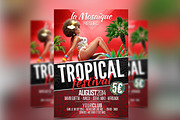 TROPICAL FESTIVAL PARTY FLYER, a Flyer Template by Graphicfy Templates (Thumbnail 1 of 3)