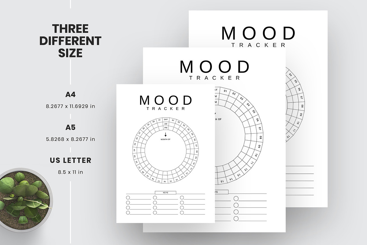 Canva Mood Tracker, a Stationery Template by Amit Debnath (Photo 4 of 8)
