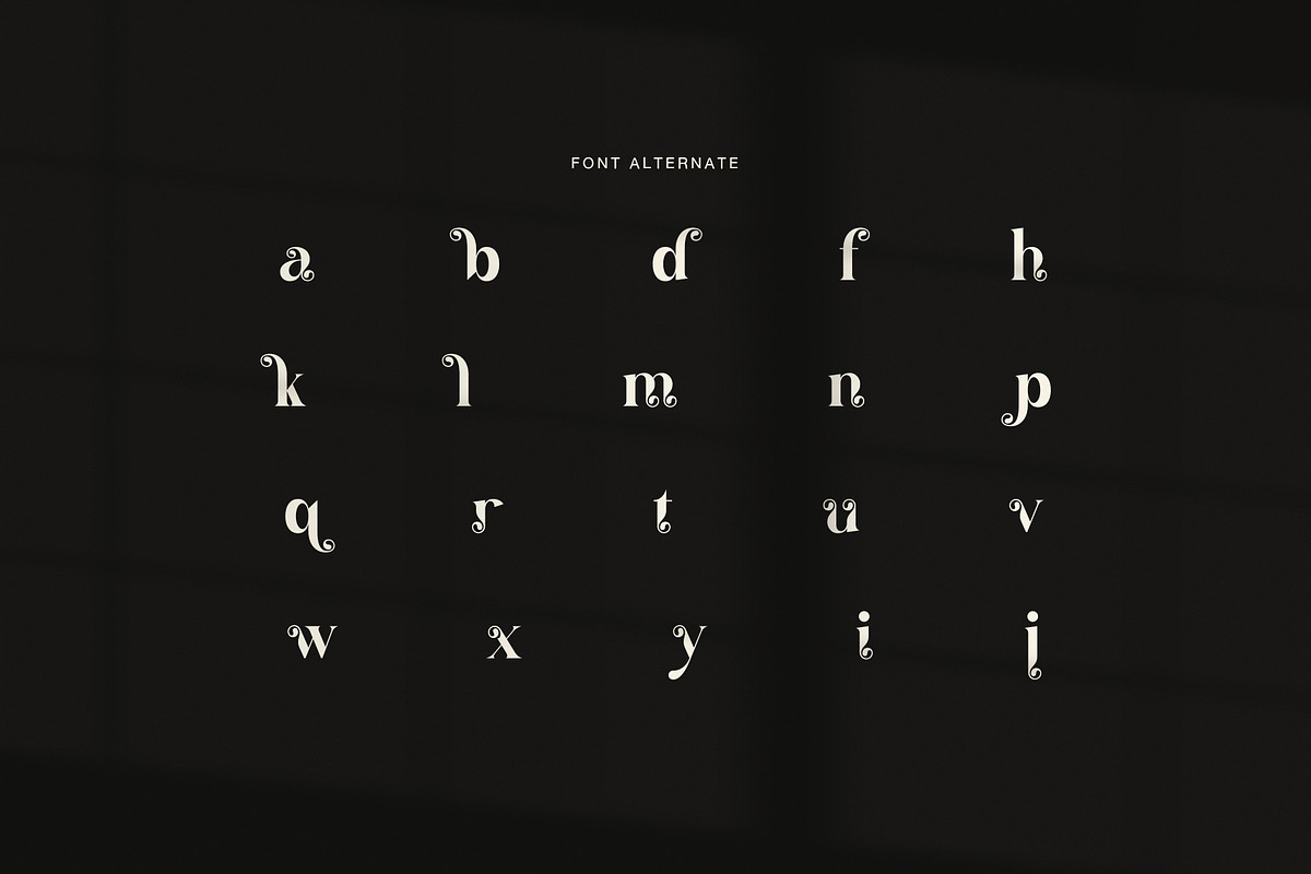 Random Elegant Serif Font, a Serif Font by Graphicxell (Photo 8 of 8)
