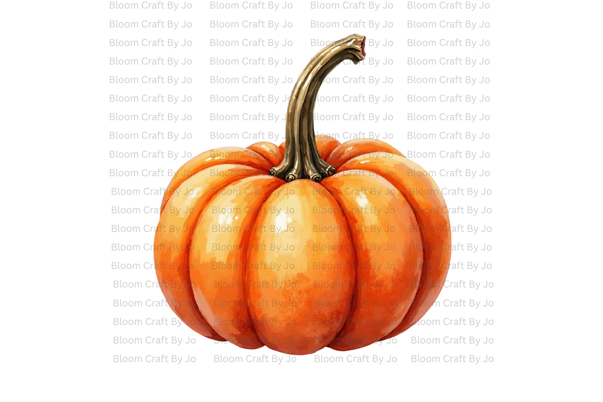 Dusty Orange Pumpkins, a Decorative Illustration by Bloom Craft Creations (Photo 2 of 12)