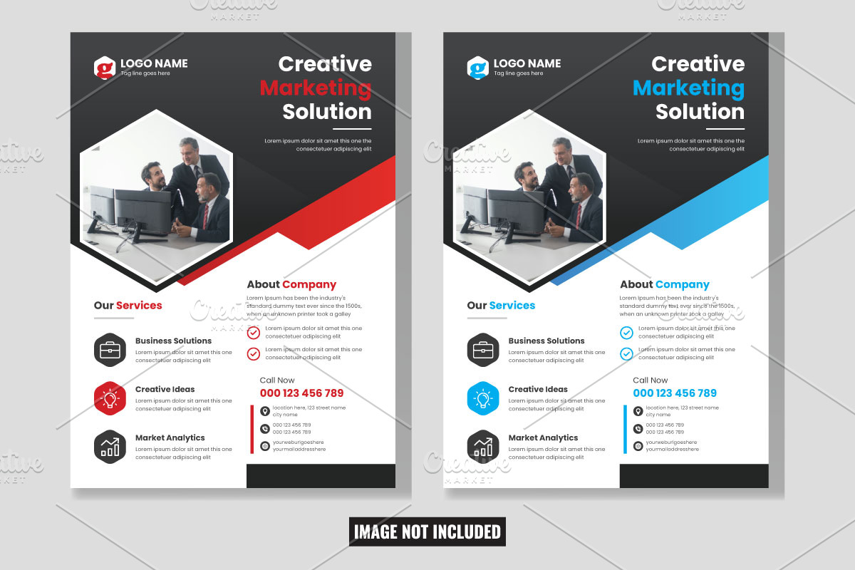Modern Corporate Business Flyer, a Flyer Template by SouravDesign (Photo 1 of 2)