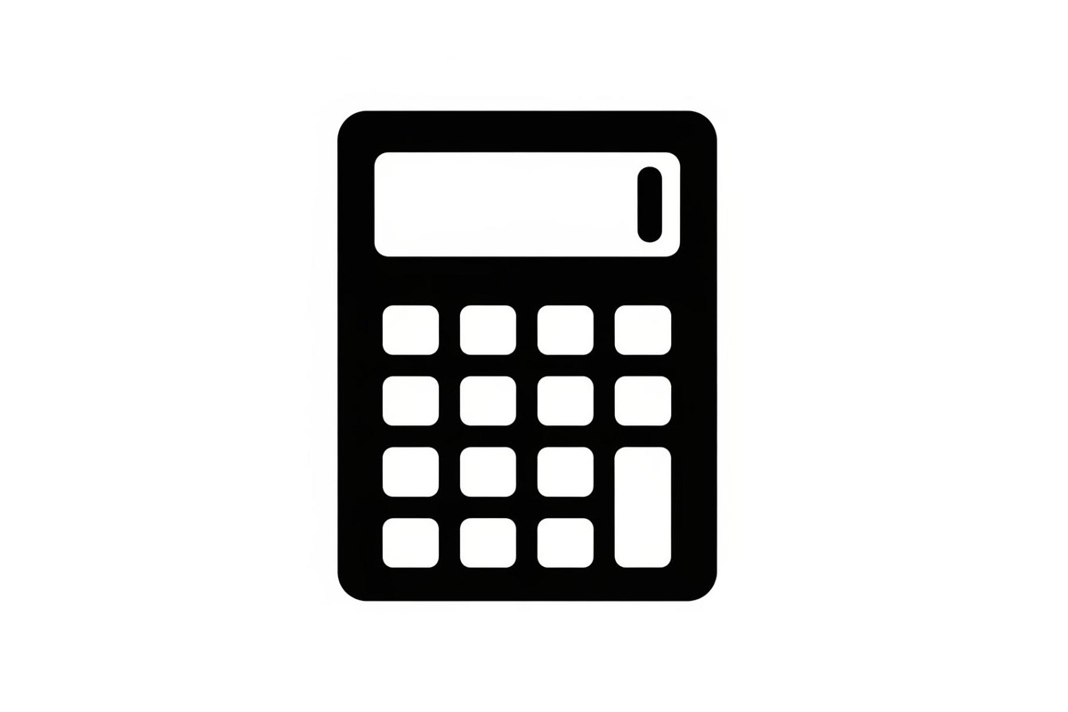 Minimal Calculator Finance Silhouett, a Graphic by hafijul (Photo 3 of 11)