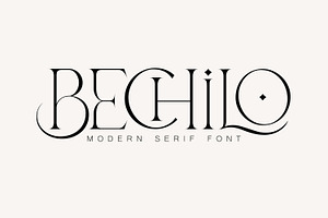 Bechilo – Modern Serif Font