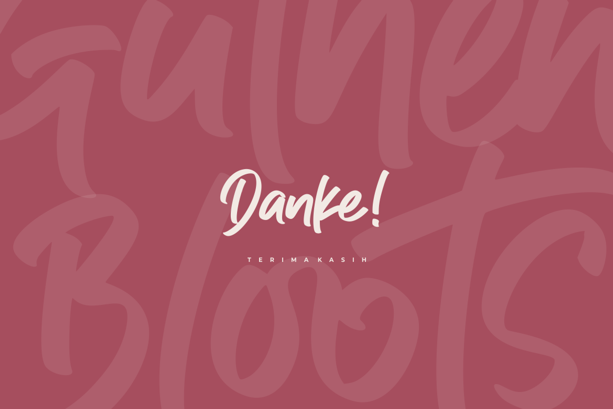 New Guthen Bloots • New Style!!!, a Script Font by azetypestudios.com (Photo 16 of 16)