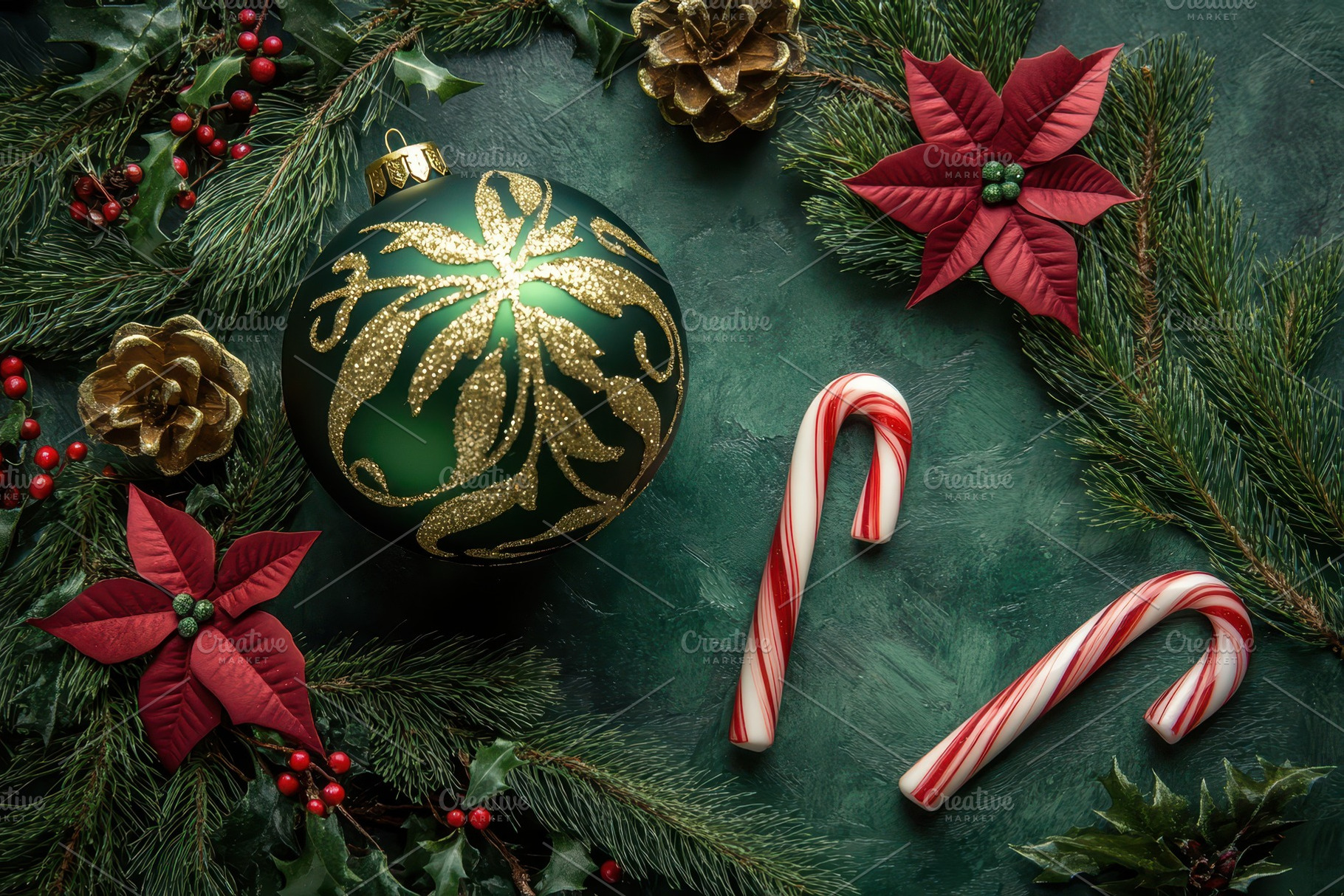 Festive Christmas greeting, a Photo by Pavel_design