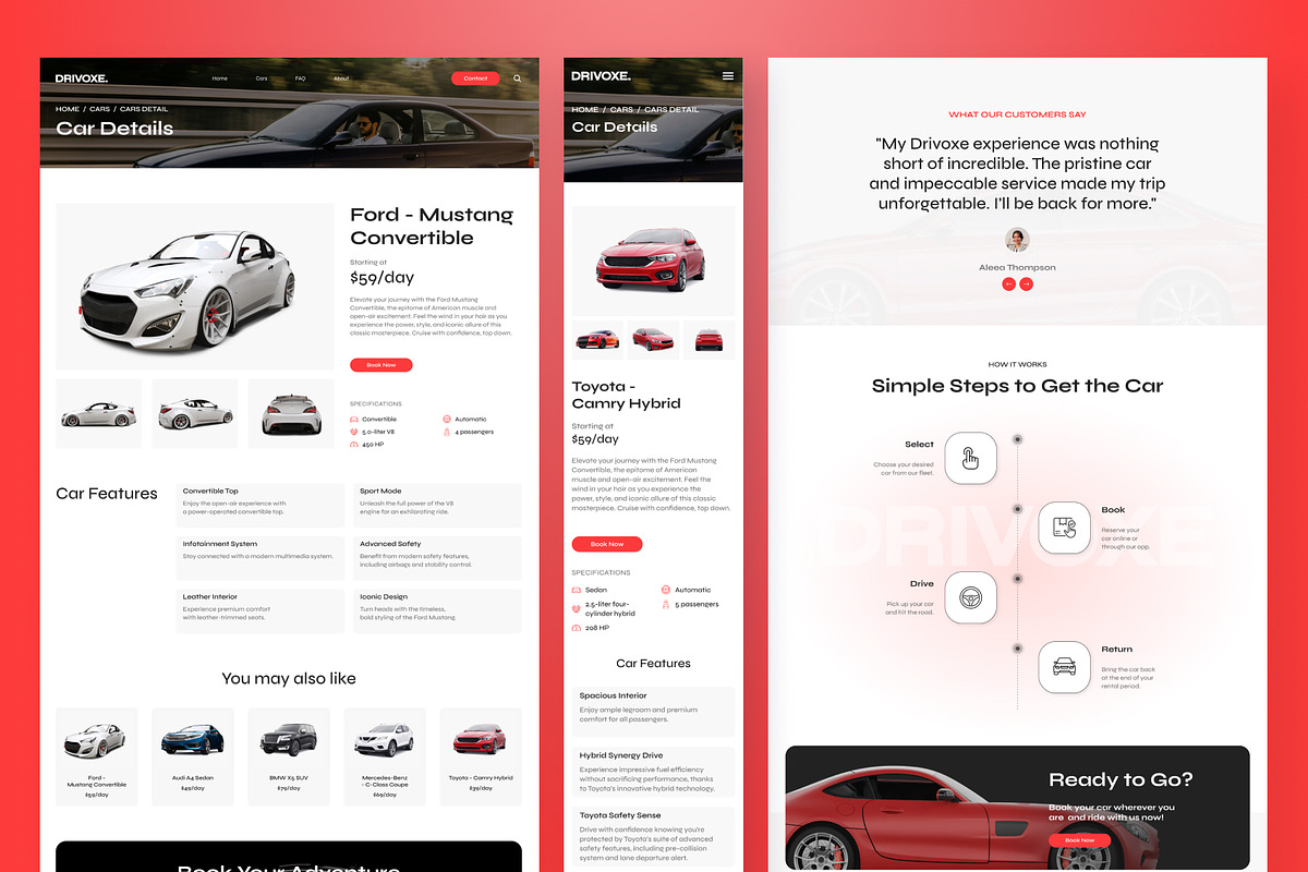 Drivoxe - Car Rental Website Framer, a Websites & App Template by peterdraw (Photo 5 of 5)