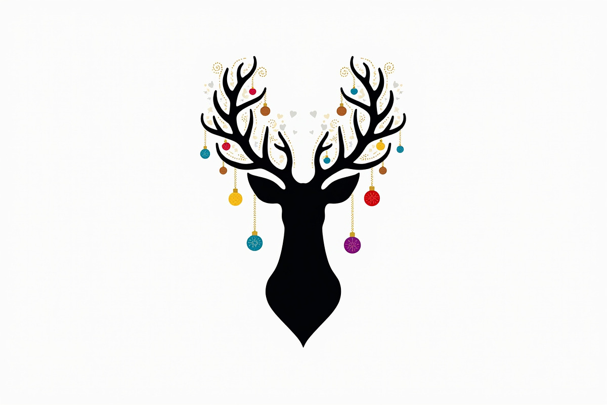 Majestic Deer Silhouette Bundle, an Illustration by jahid234 (Photo 2 of 7)