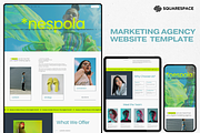 Marketing Agency Website Template, a Squarespace Template by Anastasiia VNSK (Thumbnail 1 of 11)